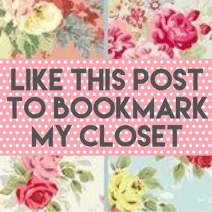 To bookmark my closet just like this post so you can come back and shop again!